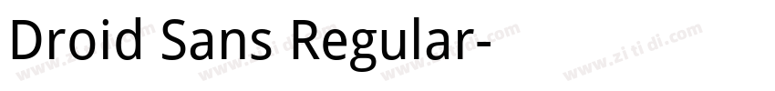 Droid Sans Regular字体转换